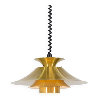 Brass coloured pendant light by Frandsen