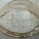 Daum Nancy France ashtray apricot color Cristal Bulles