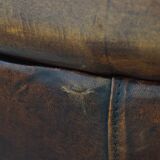 Club chair made of sheepskin leather