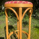 Vintage rattan bar stool from the 70s.