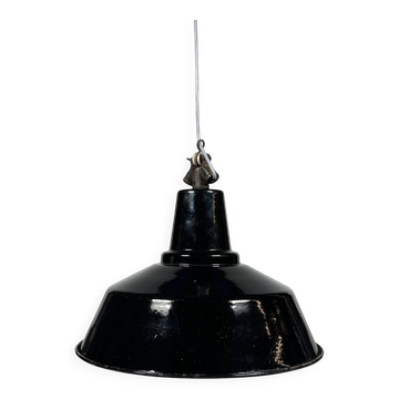 1930s/1940s Ceiling Lamp Industrial Lamp Enamel Loft Metal Bauhaus Design
