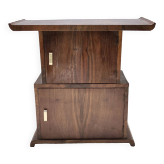 Vintage Black Walnut Divider Cabinet in the style of Emilio Lancia, Italy