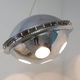 Vintage 'Vog' hanging steel lamp design by AZ Pavia, ITALY 1970s