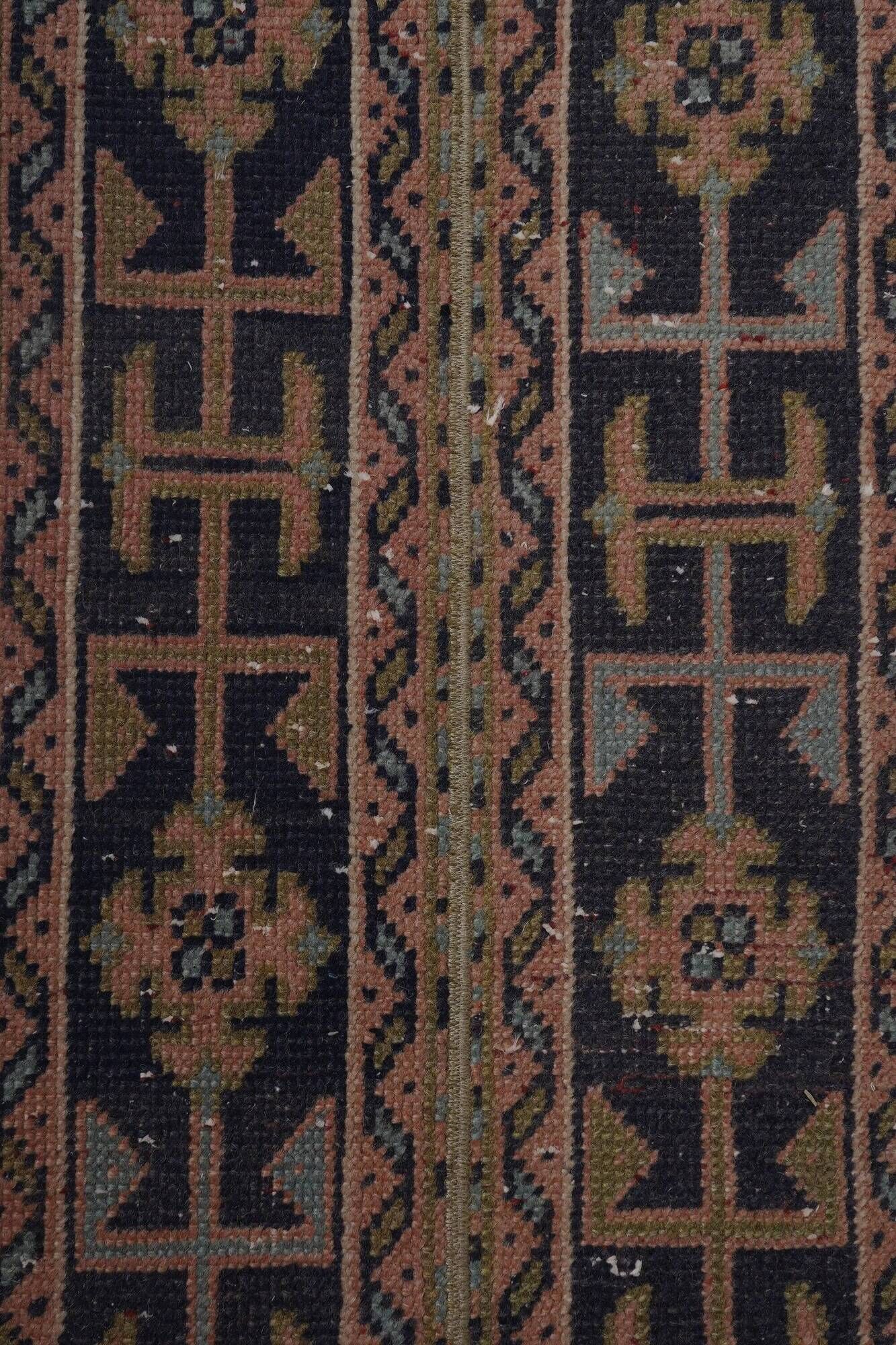 Vintage Turkish hallway rug 50x605 cm