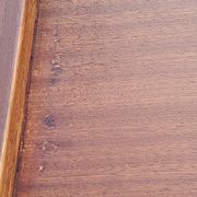 Enfilade of the 50s in oak and mahogany feet compass