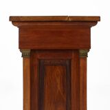 Console ou piédestal en laiton et bois de style antique du XXe siècle