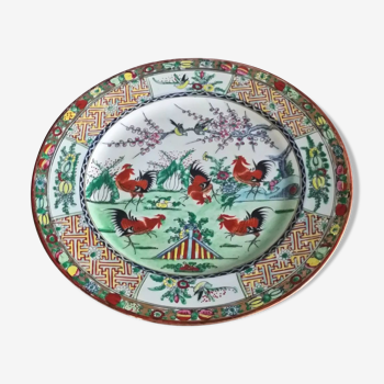 Assiette chinoise signée