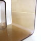 Lot of 2 Space Age wall shelves in smoked plexiglass 1970