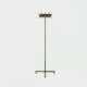 Industrial Belgium Steel and Teak Free Standing Coat Rack 1950s