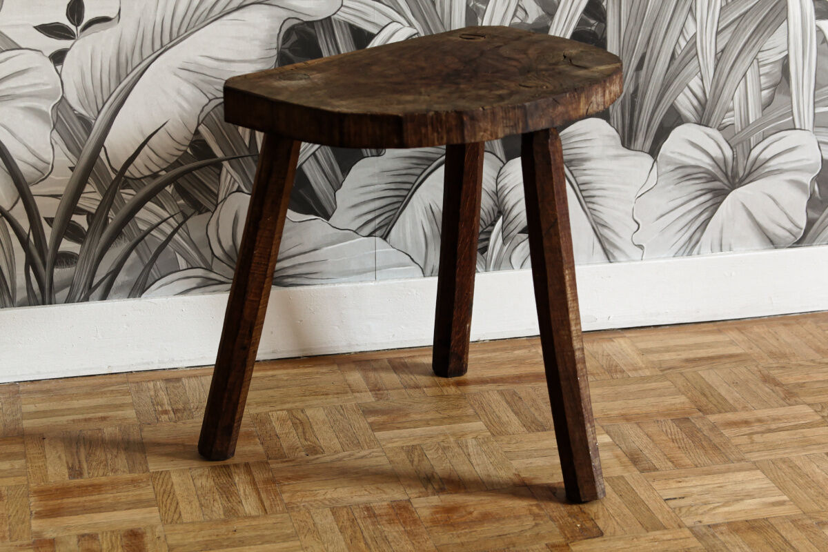 Brutalist cowherd stool