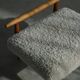 Eivind A. Johansen, oak footrest with light lambswool padding for FDB Møbler