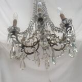 Chandelier in bronze and Crystal