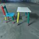 Ensemble chaise et bureau d'enfant  , Pierre Salla