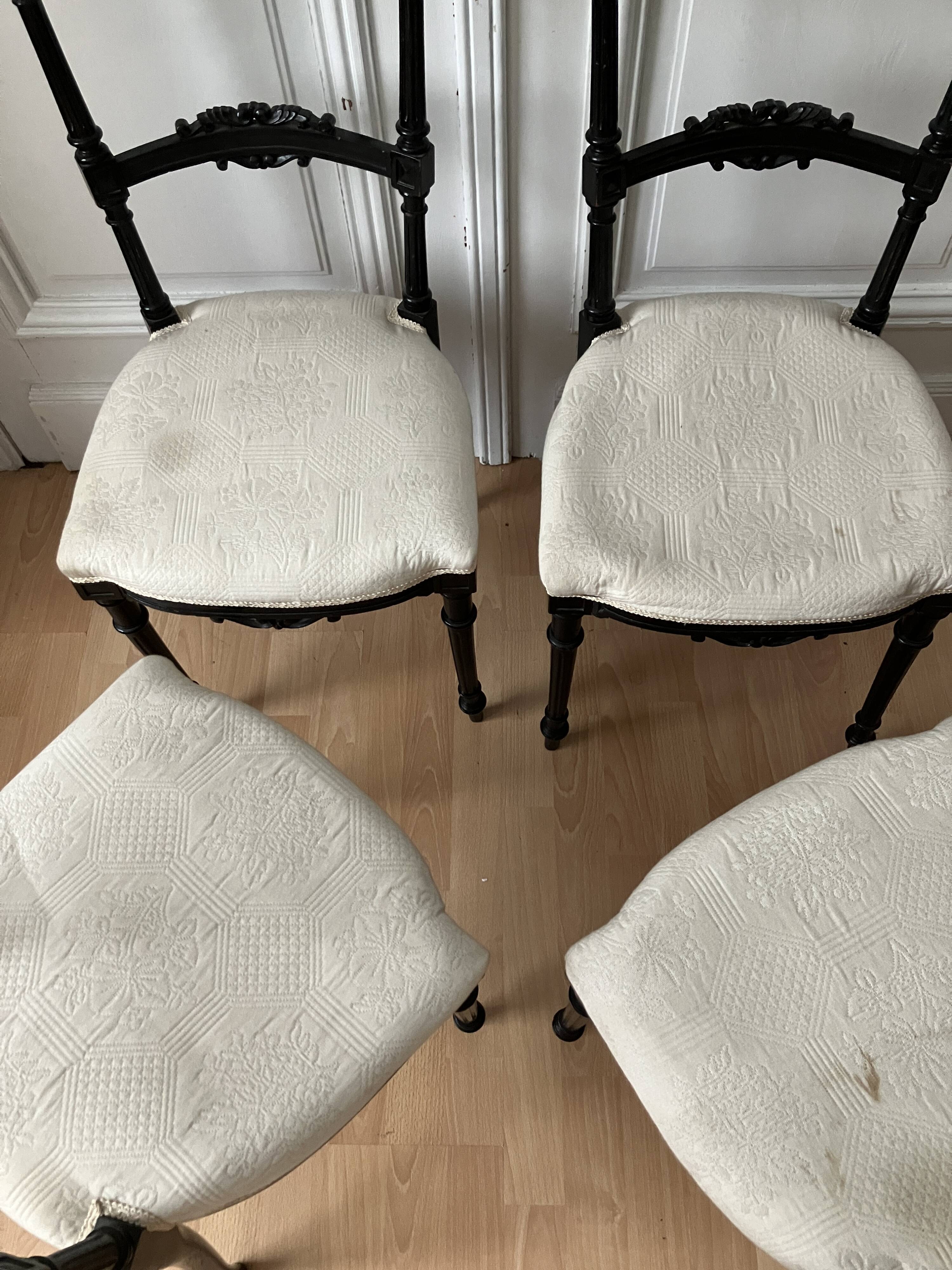 4 Napoleon III flying chairs