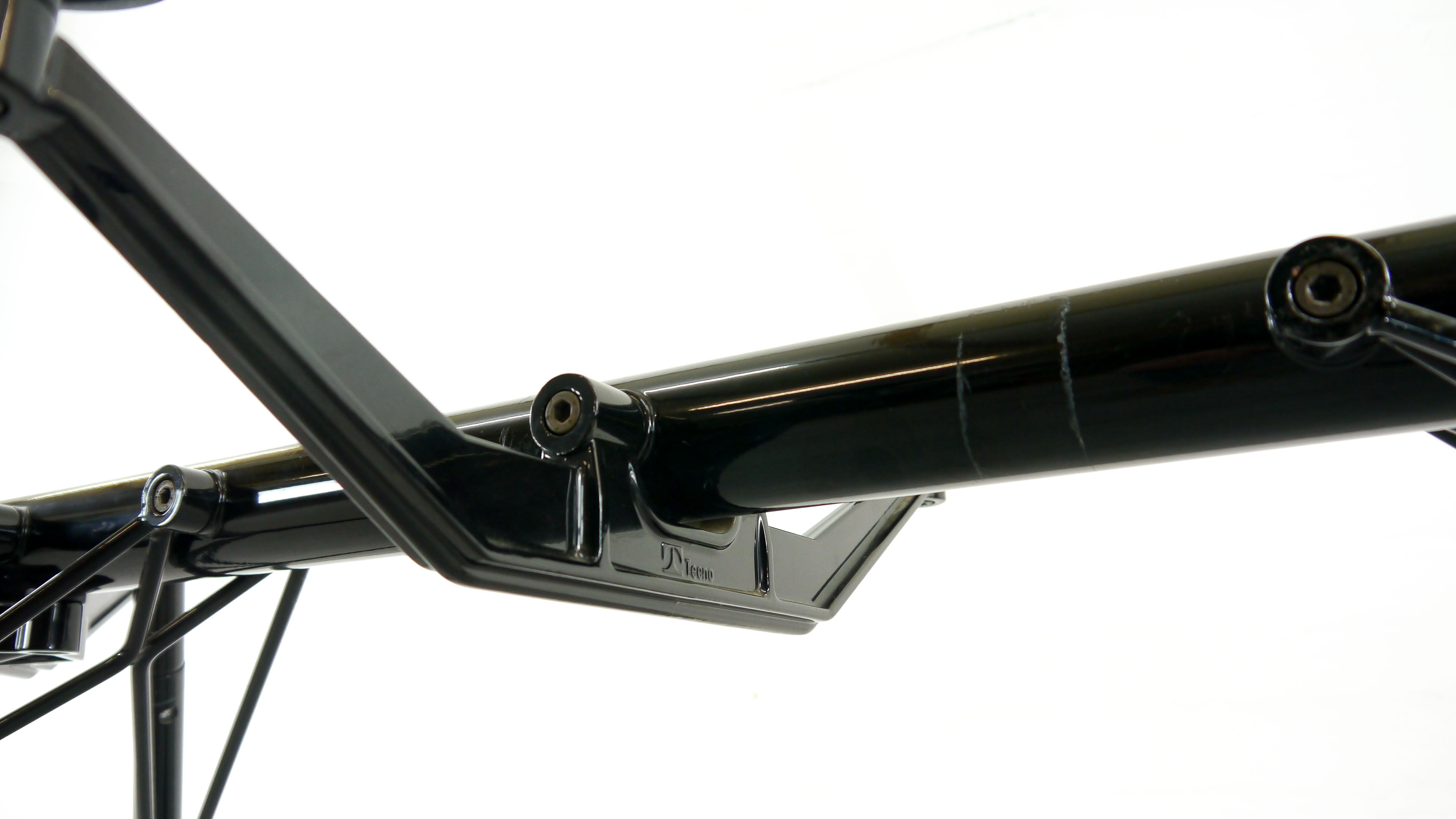 Nomos table-desk in black by Norman Foster 1986 for Tecno, Italy