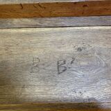 Antique wooden bench – Rustic work – 19th / early 20th century