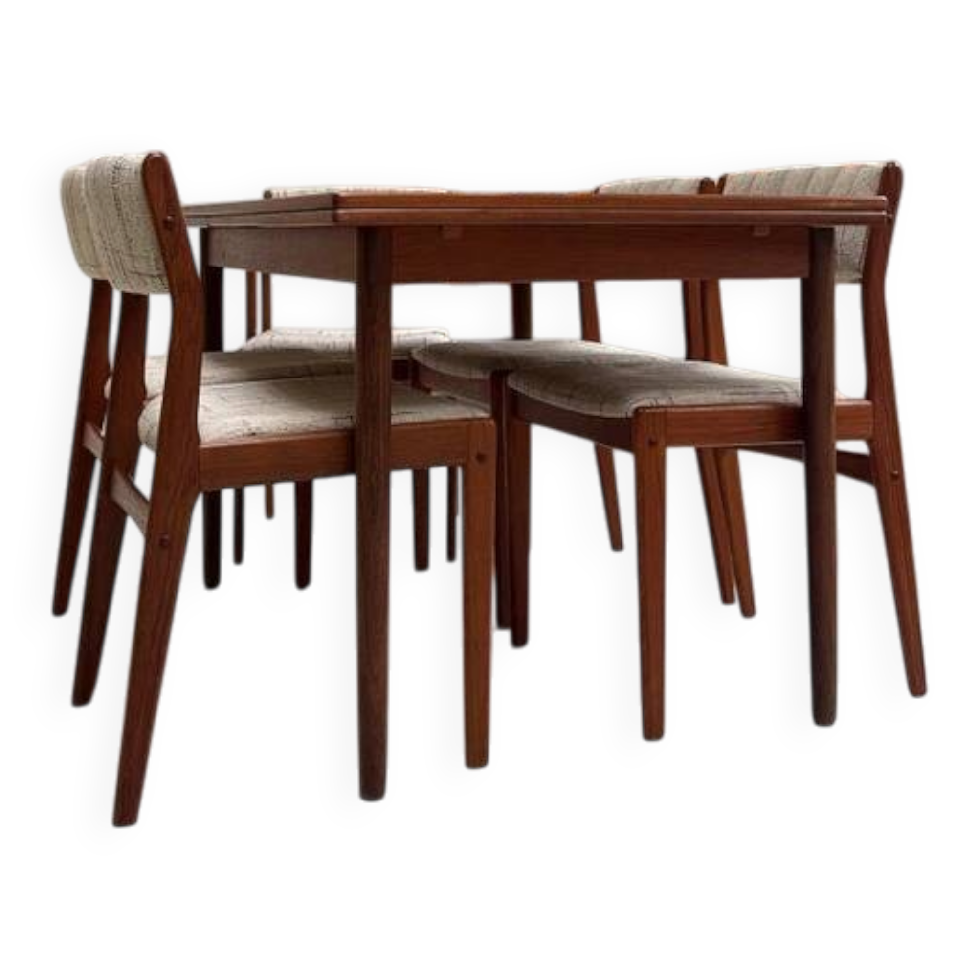 Vintage Danish dining set table and chairs
