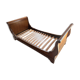 Antique walnut bed, Empire style, single bed.