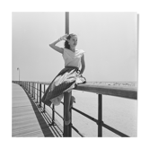 Photo Pin UP year 60 beautiful print on barium paper 300g 40X40cm