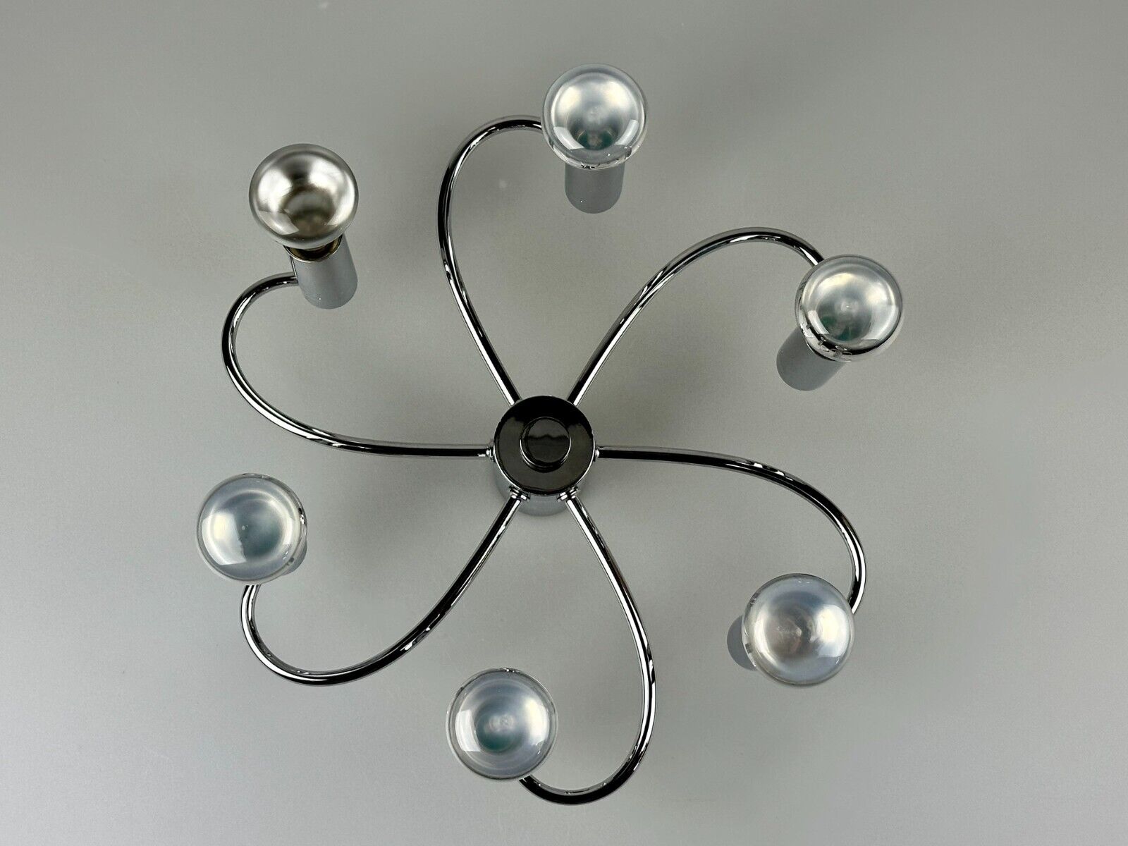 60s 70s Sputnik wall lamp or ceiling lamp by Cosack Leuchten Chrom