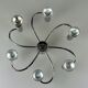60s 70s Sputnik wall lamp or ceiling lamp by Cosack Leuchten Chrom