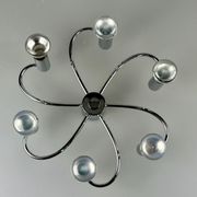 60s 70s Sputnik wall lamp or ceiling lamp by Cosack Leuchten Chrom