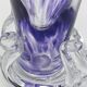 Vase Soliflore en Cristal d'Art – Michel Steiner Améthyste & Transparent