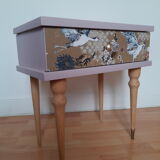 Vintage bedside table revamped
