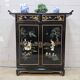 Vintage Chinese side table / cabinet / lacquered cabinet / bohemian