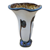 Biot vase blown by Jean Claude Novaro