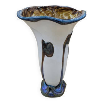 Biot vase blown by Jean Claude Novaro