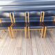 4 chaises baumann simili cuir noir