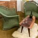 Paire de fauteuils rotin