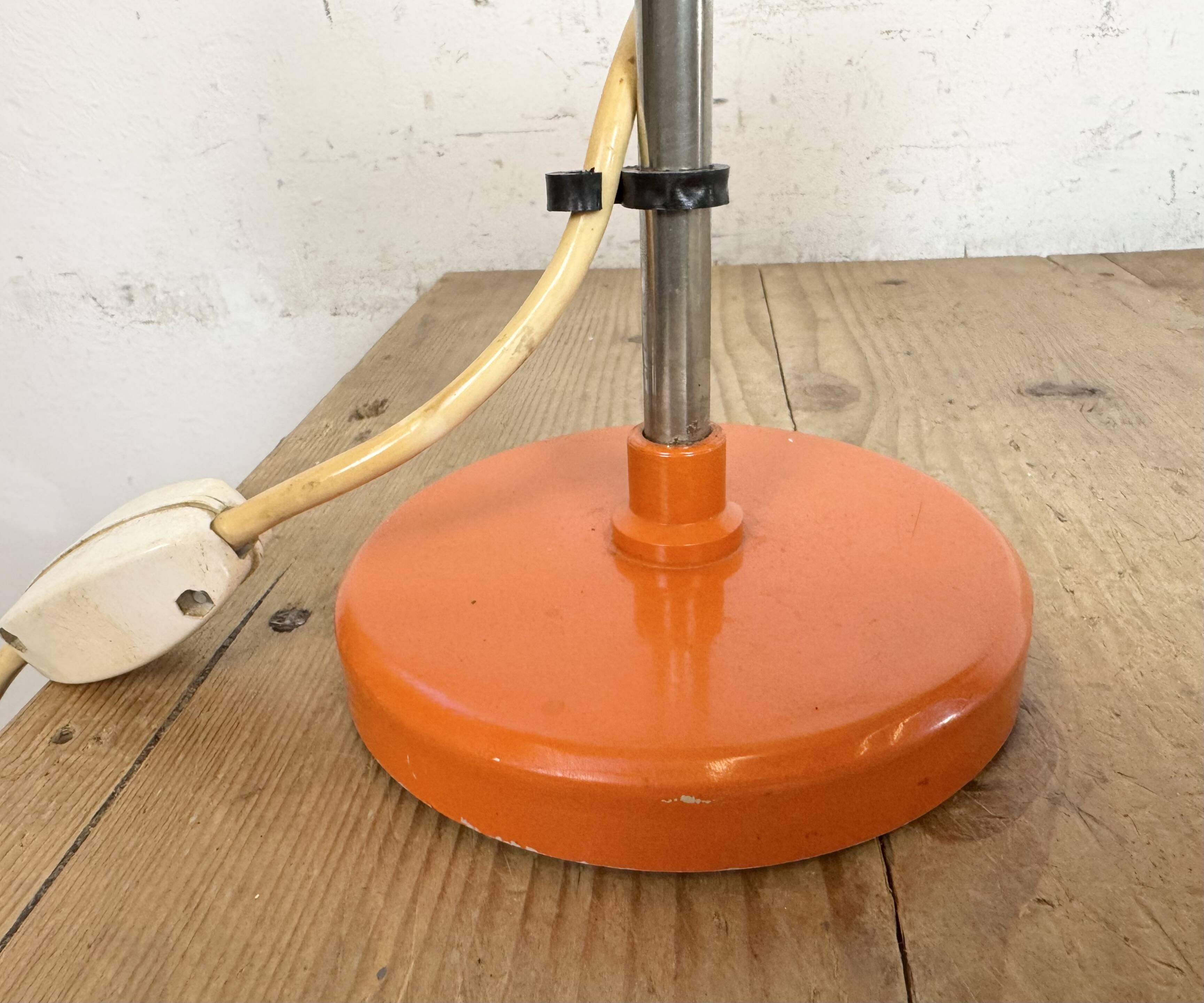 Vintage Orange Table Lamp , 1970s