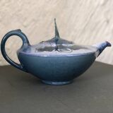 Glazed terracotta teapot