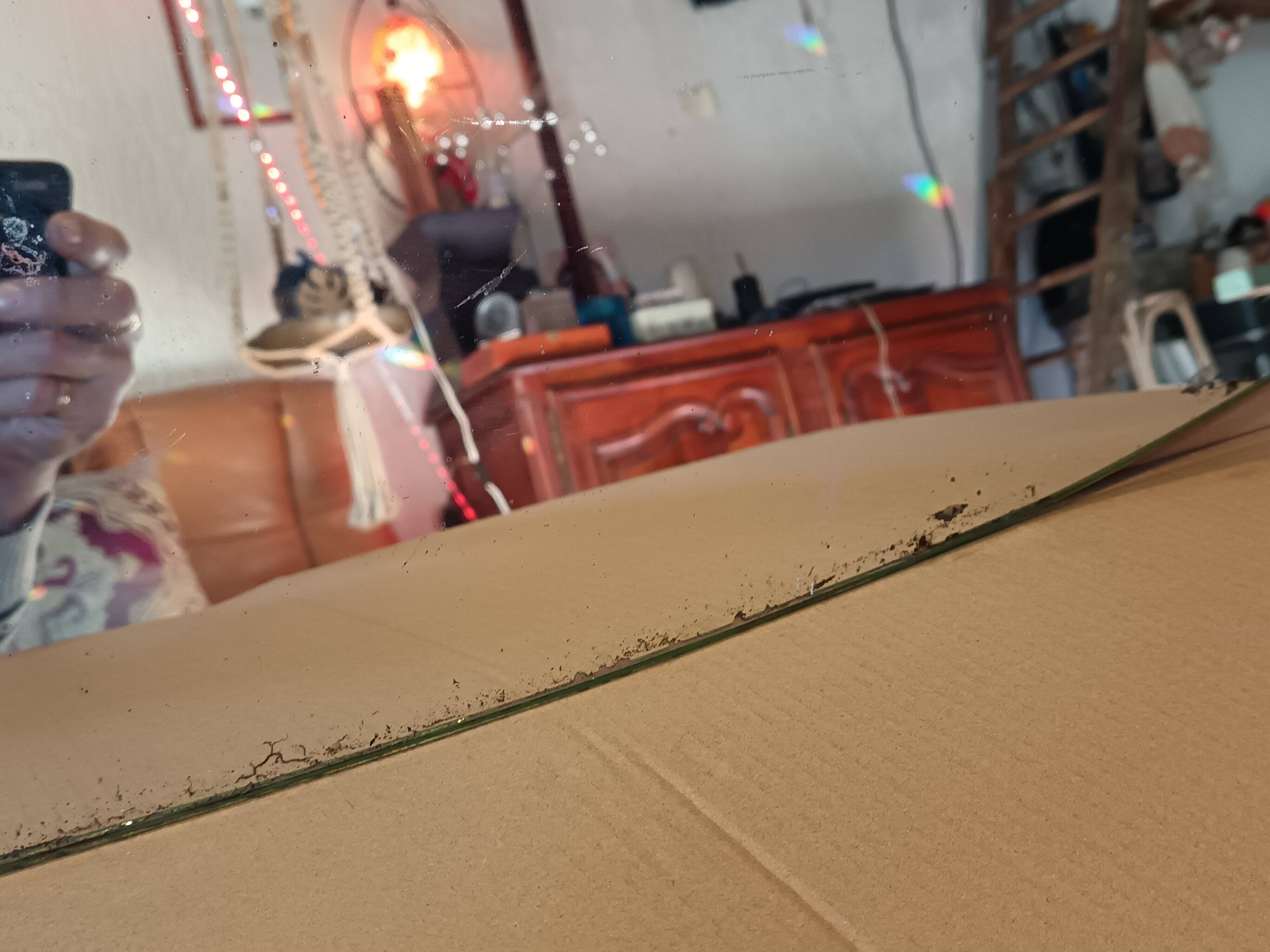 Italian oval wall mirror 1950.