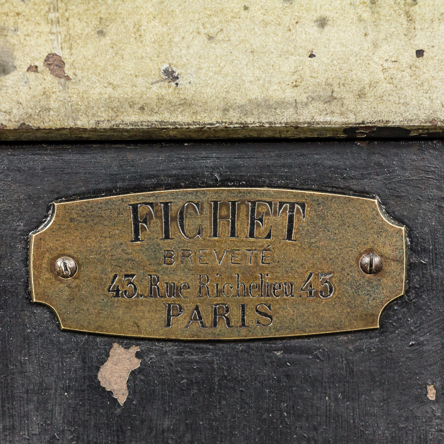 Antique safe by Fichet, Paris, 1900