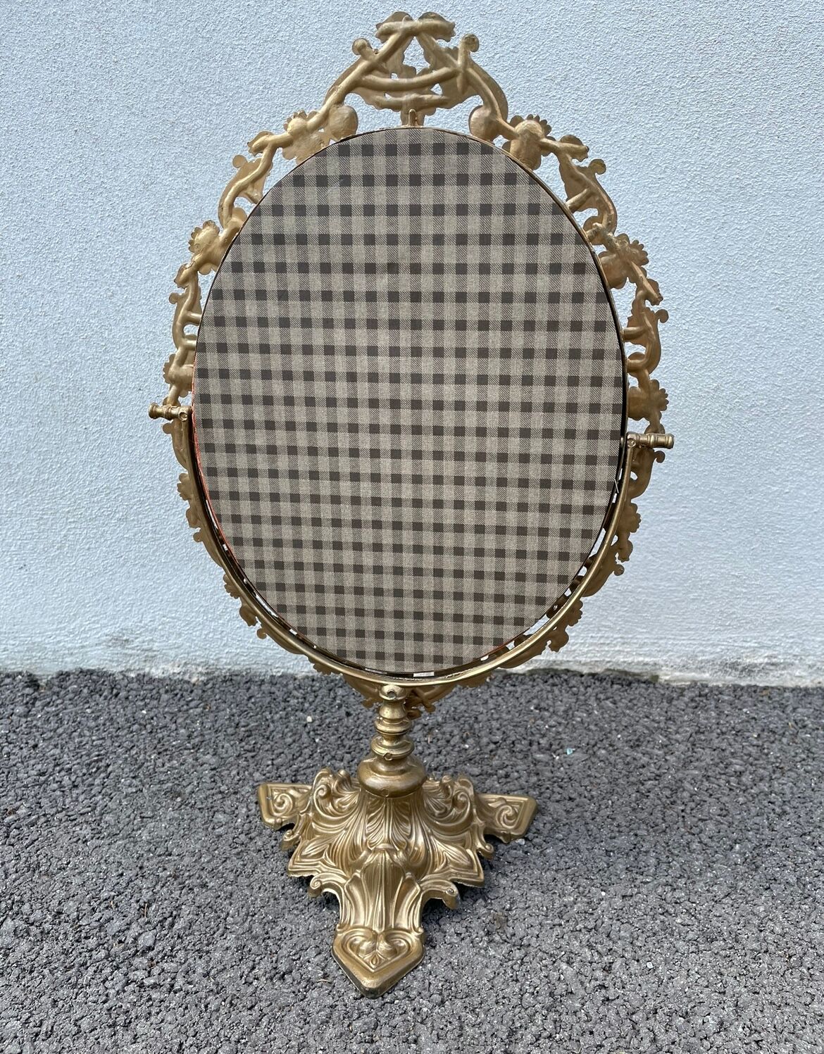 Golden mirror 21x50cm
