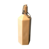 Old bottle water bottle in sandstone