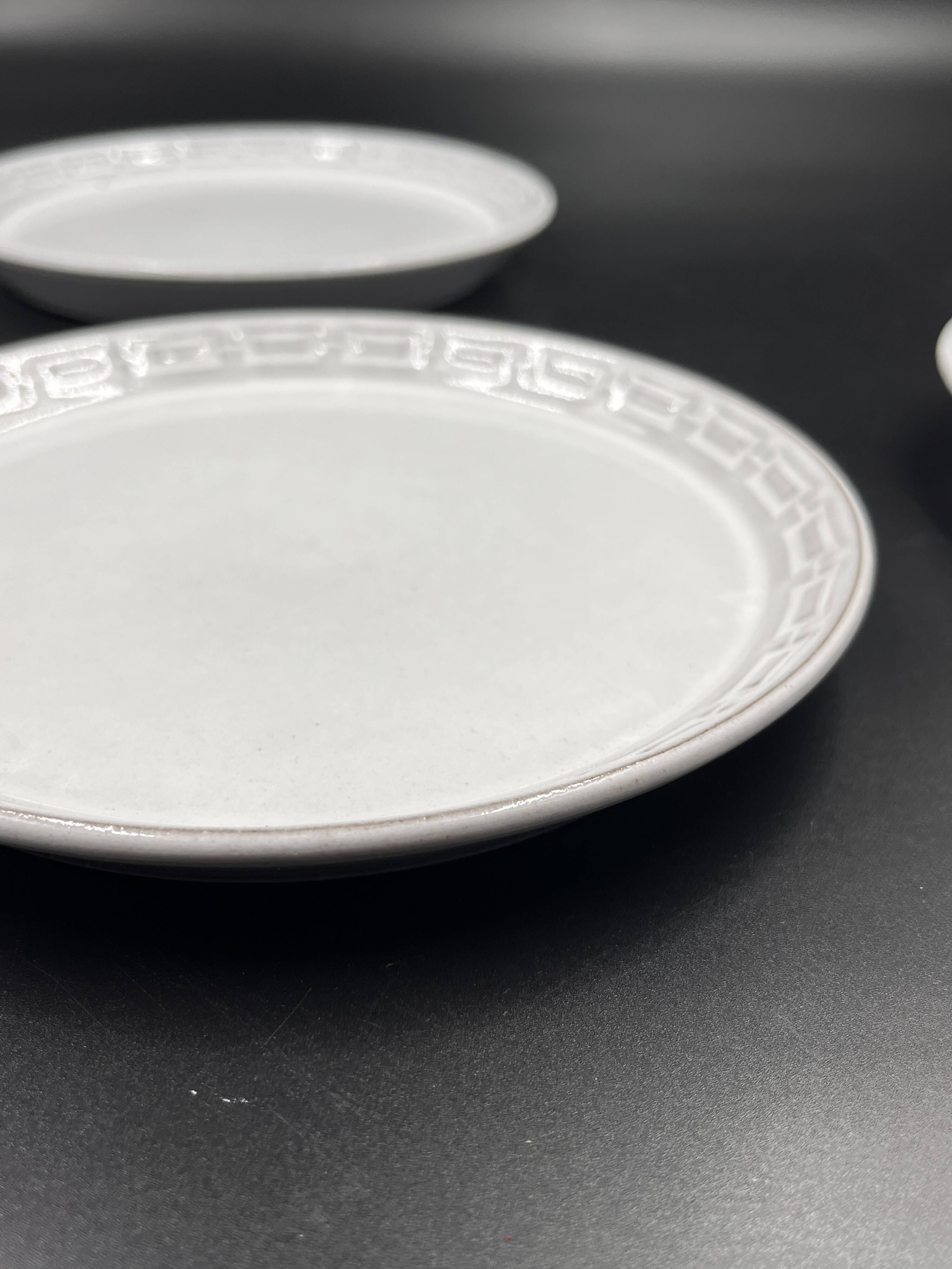 Lot de 3 assiettes à dessert Céramano par Karl Leutner