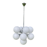 Ceiling lamp chandelier 9 lights Sputnik 1960s