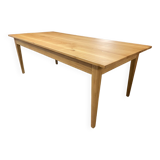 Farmhouse table in matt colorless oak
