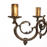 Brass chandelier, Poland, 1950s