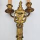 Antique Louis XVI style bronze wall lights
