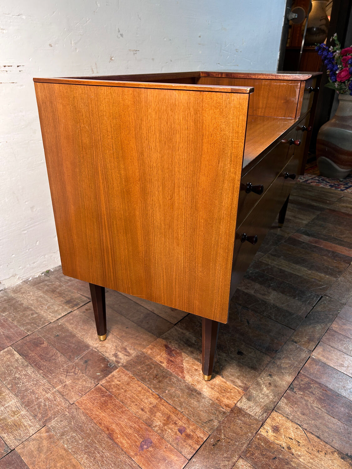 Mid century retro vintage teak telephone seat by G-Plan 1960