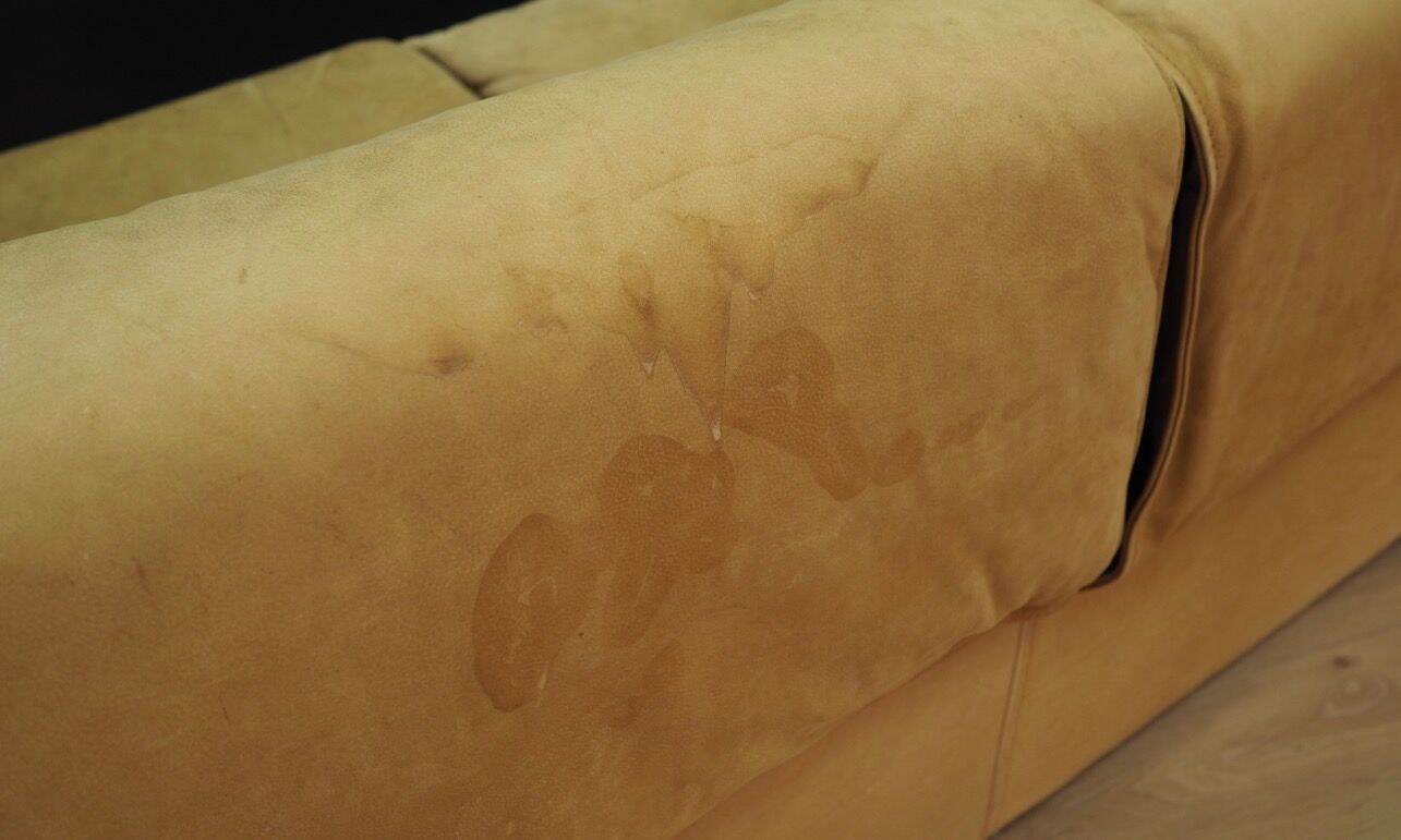 Canapé d’angle cuir 60 70 vintage