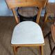 Set of 8 mismatched vintage Baumann Lebrun bistro chairs.