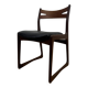 Chaise en teck rembourrée, années 1960