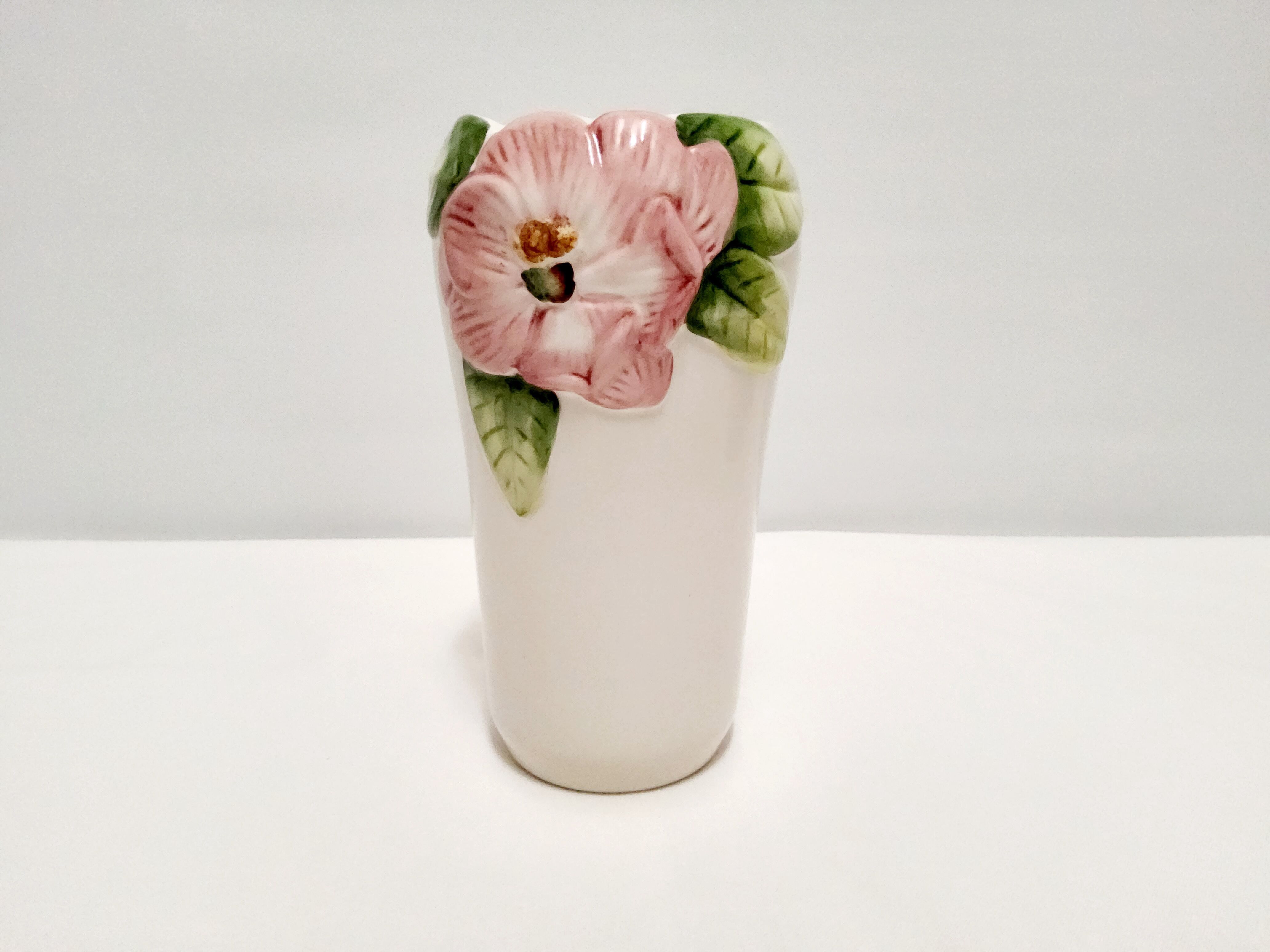 Hand-painted slip vase