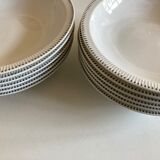 Set of 6 plates cap mid century neo classic Scandinavian 1960